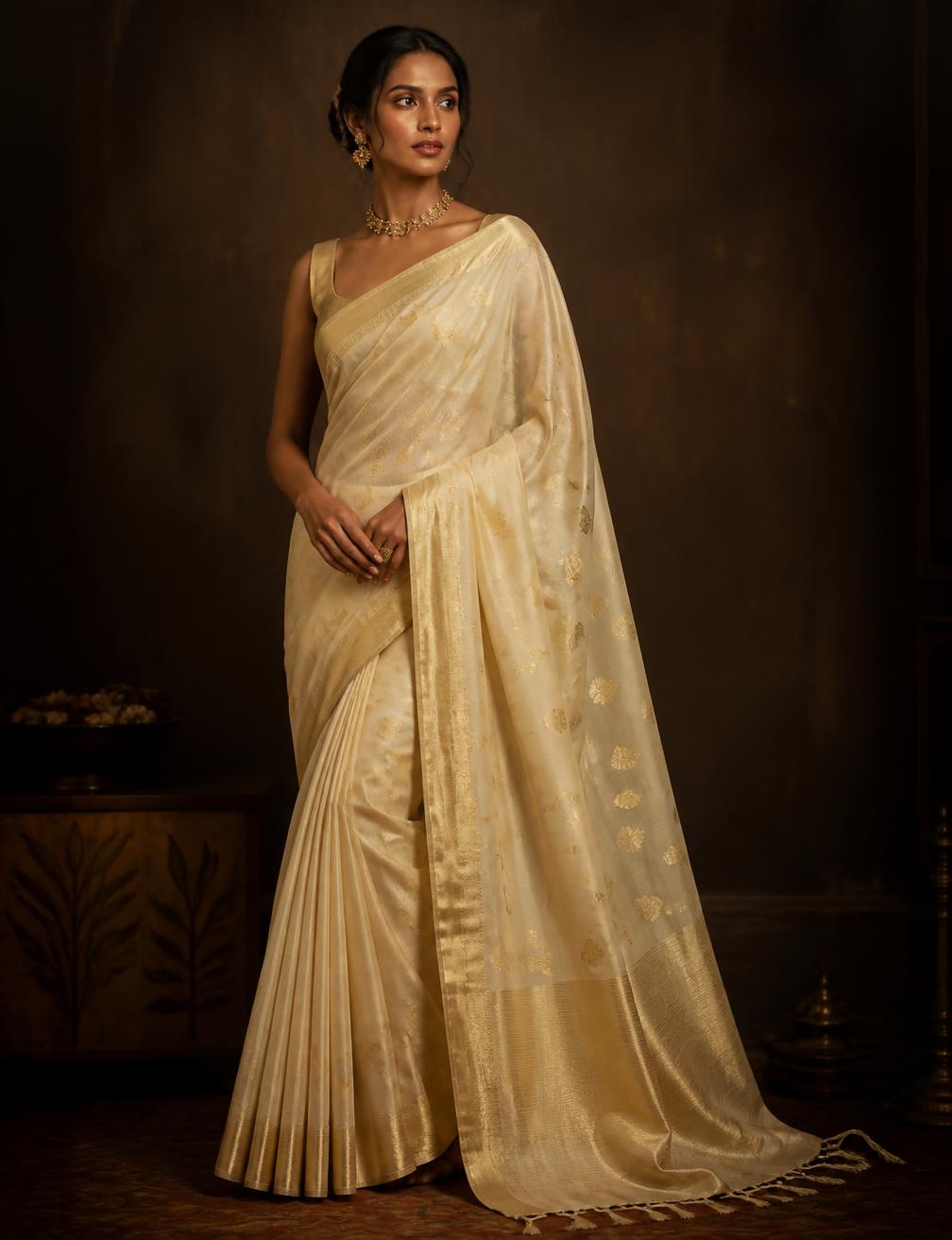 Shubhra Chanderi Saree